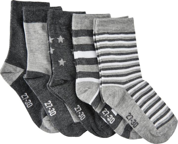 Immagine prodotto Minymo Set di 5 calzini stampati grigio chiaro melange Taglie 35 - 38 (Confezione da 5 pezzi, 35 - 38)