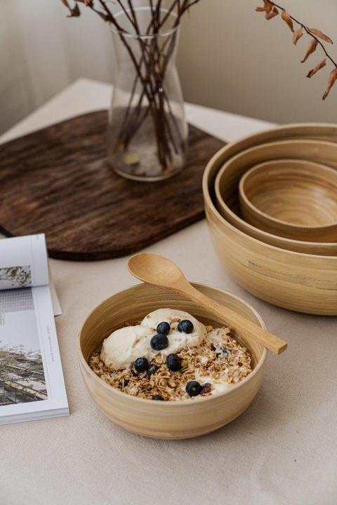 Actual product image Nuts Bowl Bamboo M natural (18 cm, 1 x)