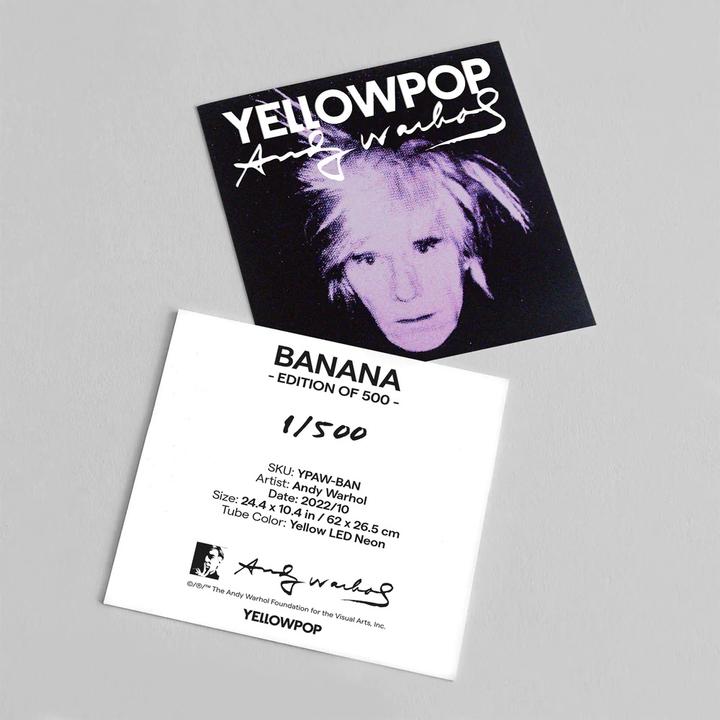 Image du produit YellowPop Andy Warhol Banana