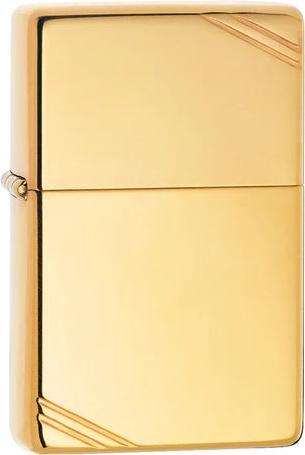 Actual product image Zippo Vintage Brass Brushed