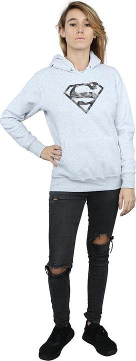 Actual product image Womens/Ladies Superman Marble Logo Hoodie (S)