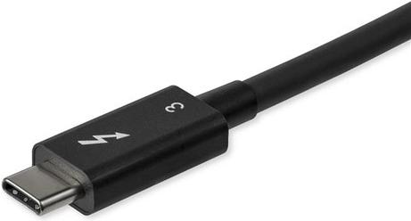 Image du produit StarTech com Câble Thunderbolt 3 de 0,8 m - 40 Gbps, Mâle, Mâle, 0,8 m, Noir, Nickel, 40 Gbit/s (0.80 m, USB 3.2)