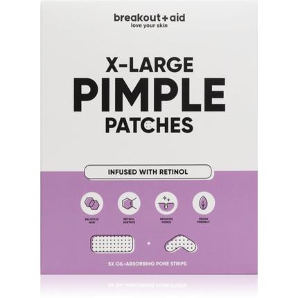 Breakout + Aid Breakout+aid - XL Patches for the treatment of problematic skin with salicylic acid and retinol 5