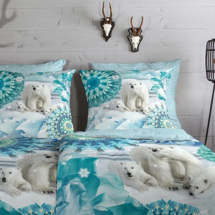 Produktbild HIP Flanell Bettwäsche Seppo blue