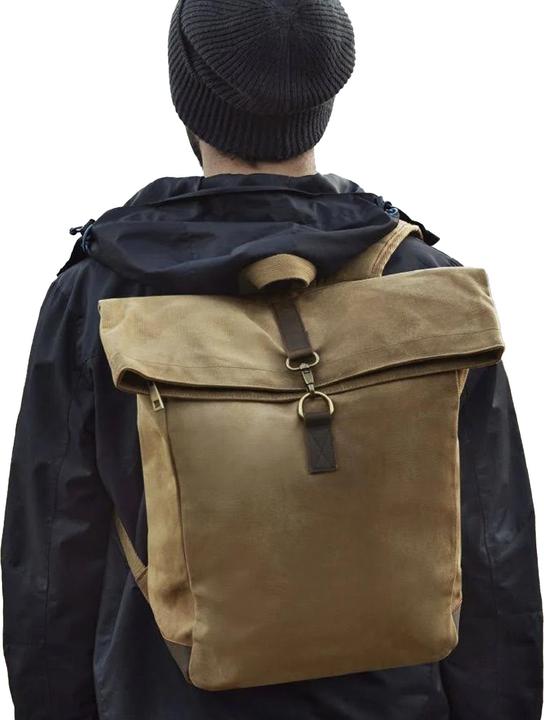 Produktbild Quadral Heritage gewachser Canvas Rucksack mit LederAkzent (9 l)