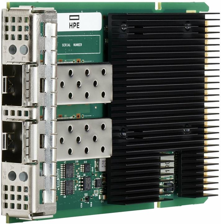 Image du produit HPE E Adaptateur Ethernet, 10/25Gb, 2 ports, SFP28, OCP3, Broadcom BCM57414 (Mini PCI Express)