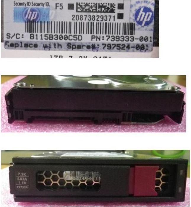 Actual product image HPE DRV HD 1TB 6G 7.2K 3.5 SATA LP (1 TB, 3.5")