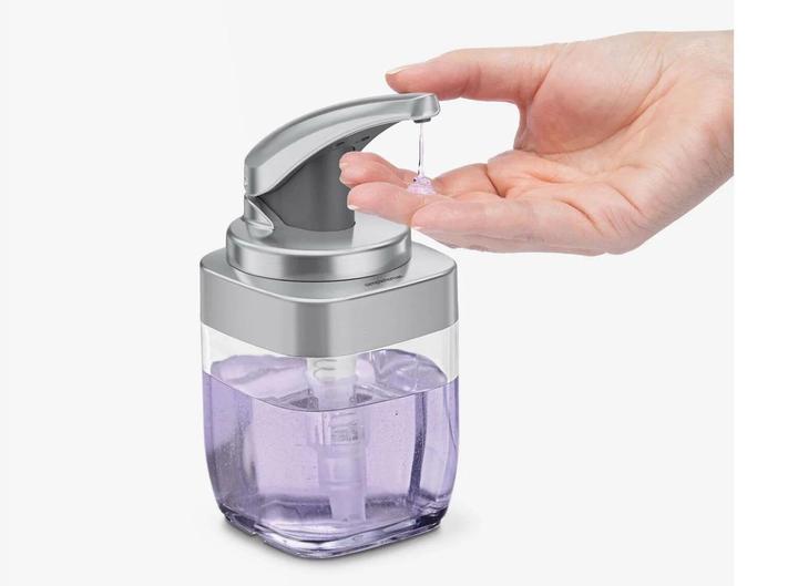 Image du produit Simplehuman Distributeur de savon 444 ml, argent/transparent