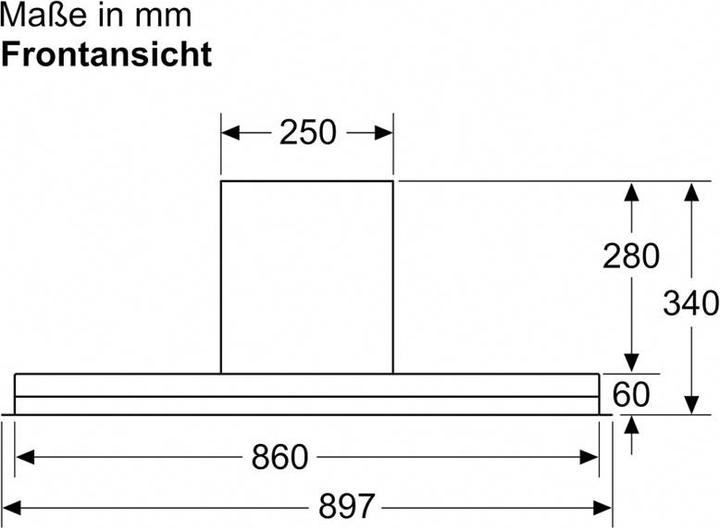 Immagine prodotto Bosch Hausgeräte DBB97AM60 (Sottostruttura cappuccio)