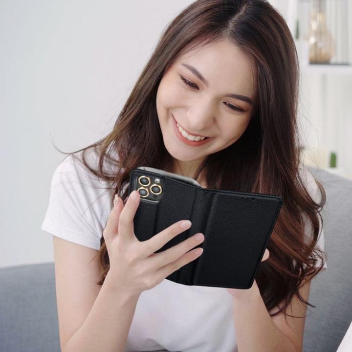 Actual product image OEM Back panel cover SMART CASE Book for IPHONE 14 black (Apple iPhone 14)
