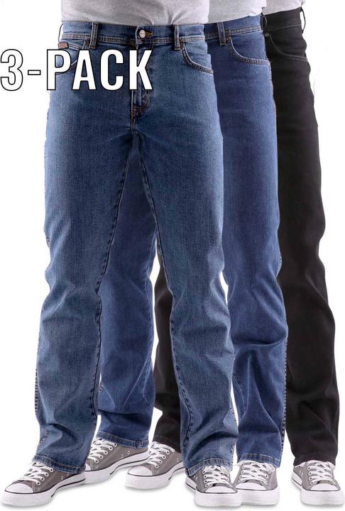 Wrangler Texas Stretch Jeans black/dark/stone Trio