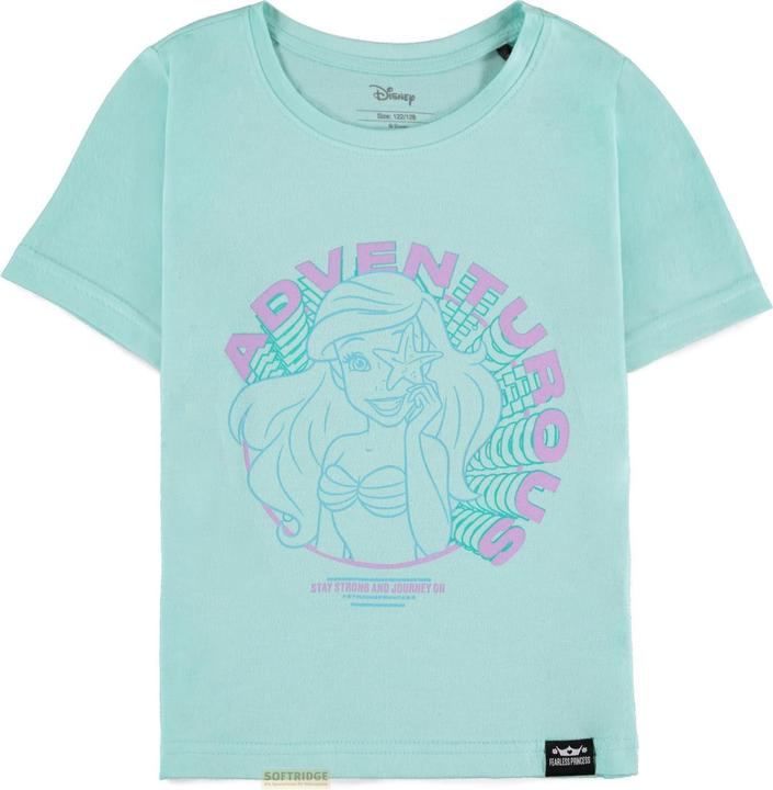 Difuzed Disney Fearless Princess (Kids) - Ariel Girls Short Sleeved T-Shirt - 158/164 (158)
