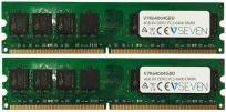 Image du produit V7 2X2GB KIT DDR2 800MHZ CL6 (2 x 2GB, 800 MHz, DDR2-RAM, DIMM)