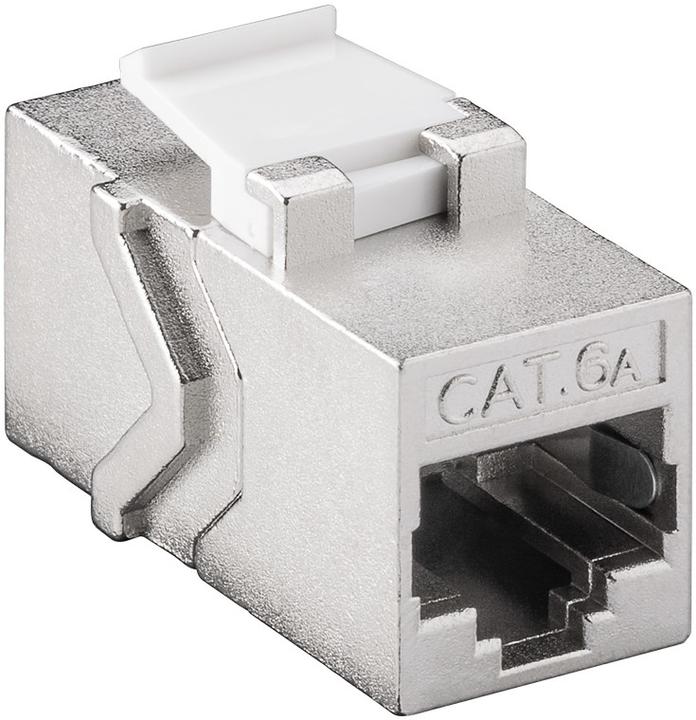 Produktbild Goobay CAT 6a KeyStone 2x RJ45 Modularkupplung, STP geschirmt (Keystone Modul)