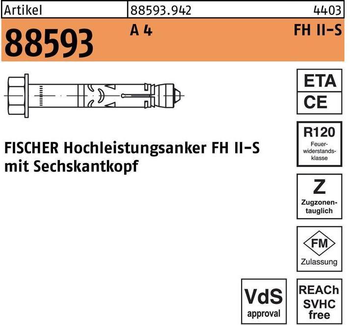 Produktbild Fischer Hochleistungsanker FH II 24/25 S R (8 Stk.)