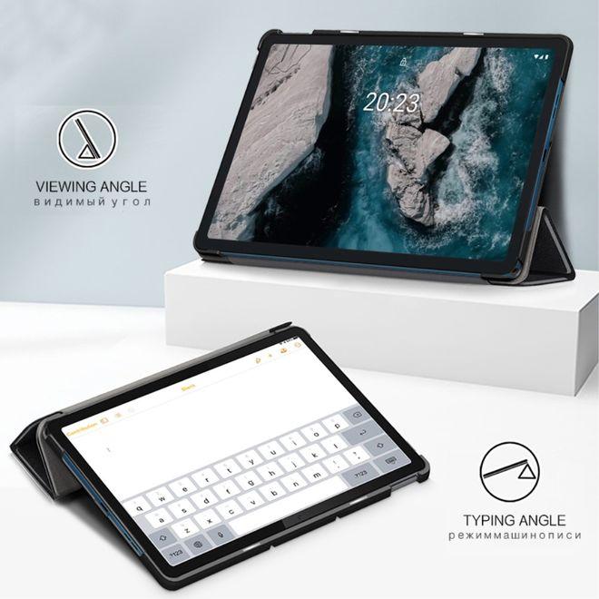 Produktbild MU Classic Dreifach faltbare Leder Hülle (Wiko T20)
