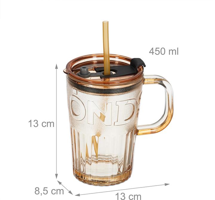 Immagine prodotto Relaxdays 4x bicchiere (0.45 l, 4 x)