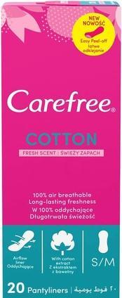 Carefree Normal With Cotton Extract Panty Liners Fresh Scent 20Pcs