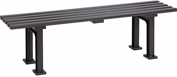 Produktbild Blome Sitzbank ohne Rückenlehne, mit 5 Leisten, Länge 1500 mm, braun