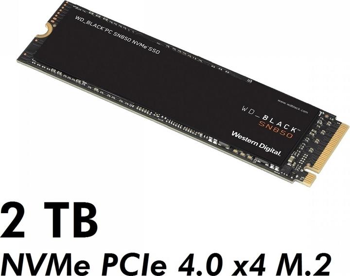 Actual product image WD Black SN850 (2000 GB, M.2 2280)