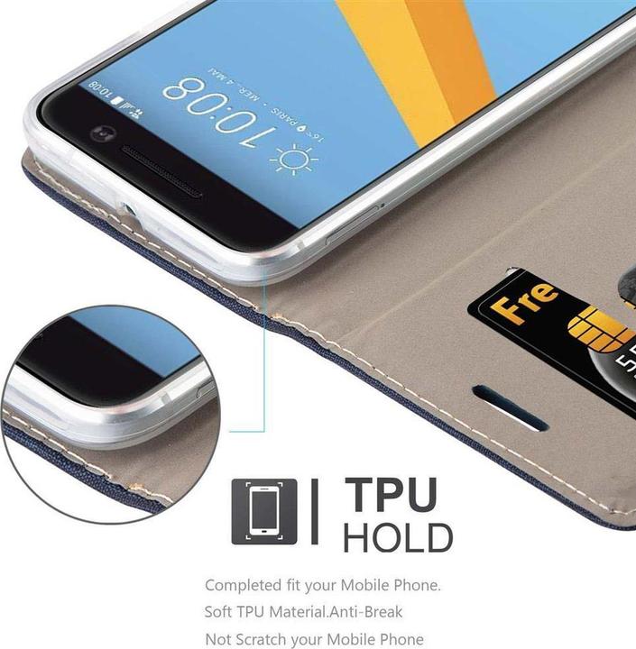 Productafbeelding Cadorabo Boek Jeans Optiek Cover (HTC One M10)