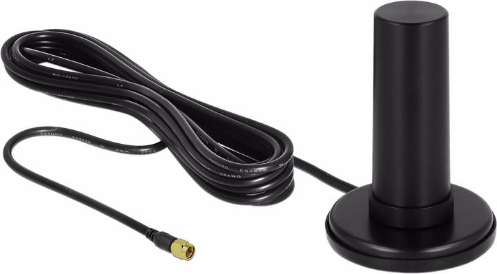 Delock Antenna LTE & 5G, 0-3dBi, base magnetica (Lora)