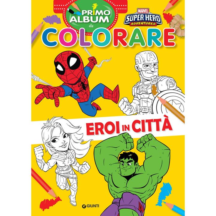 Image du produit Primo album da colorare Marvel Super Hero Adventures (Italien, Walt Disney)