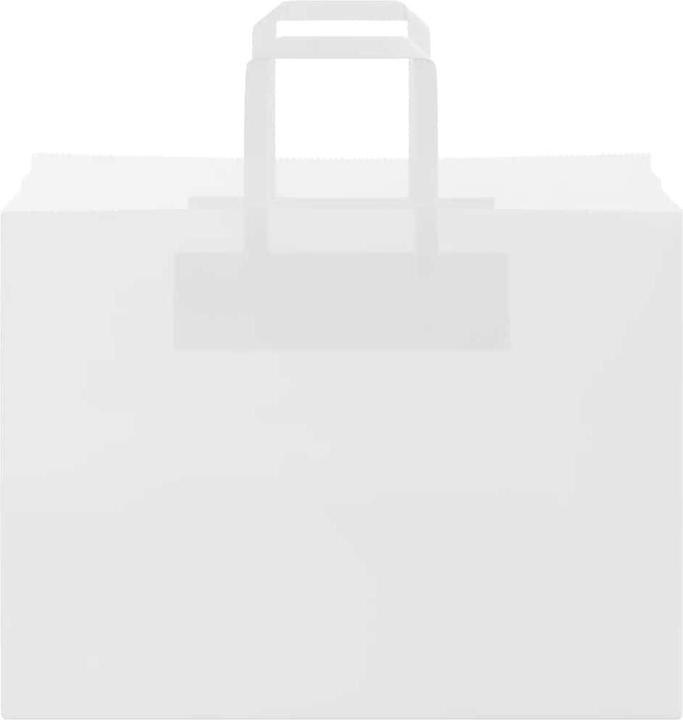 Actual product image VidaXL Kraft paper bags 50 pcs. with handle white 32x17x25 cm paper bag (Gift bag, 50 x)