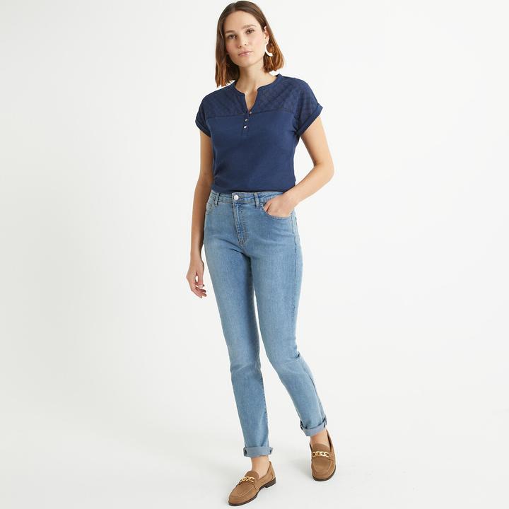 Produktbild Anne Weyburn T-Shirt mit Henley-Ausschnitt (40)