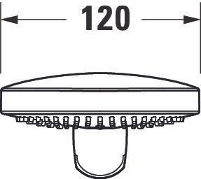 Image du produit Duravit Douchette à main 3jet Click! 120 MinusFlow, UV065201 (3 Types de jets, 9.50 l/min)