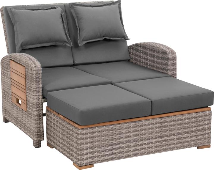 Actual product image Bahia Tobago garden sofa with teak parts