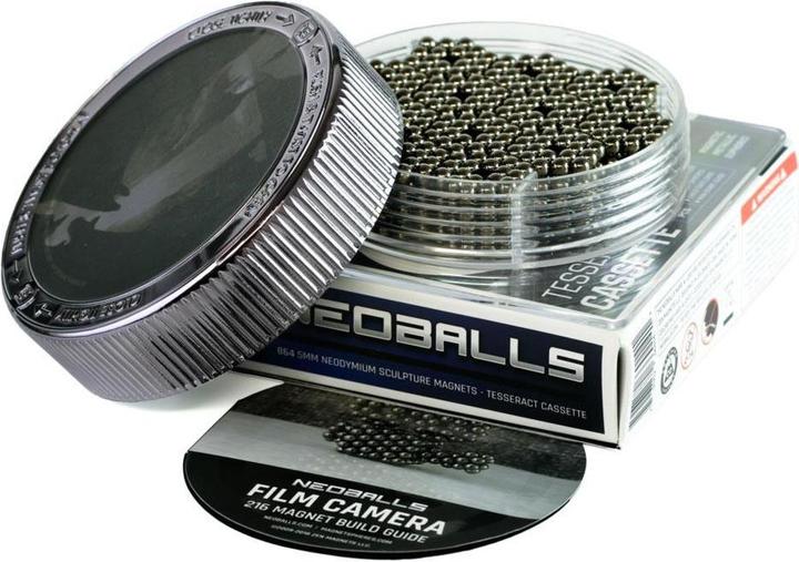 Neoballs Kugelmagnete Pistole-Metall - Tesserakt-Kassette