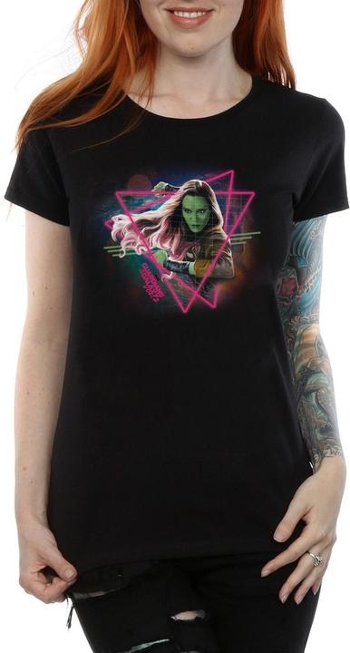 Actual product image Womens/Ladies Guardians Of The Galaxy Neon Gamora Cotton T-Shirt (M)