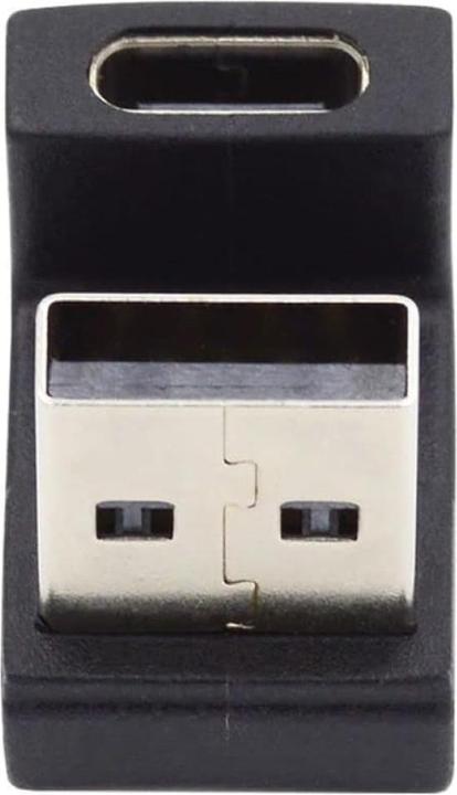 Produktbild PowerGuard USB-A zu USB-C 180 Grad Winkel U-Form nach oben Adapter (male/female) (USB 3.1)