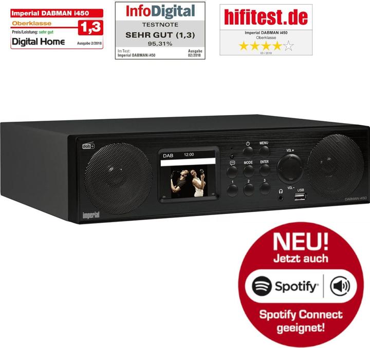 Produktbild Imperial Dabman i450 (Internetradio, DAB+, UKW, FM, Bluetooth, WLAN)