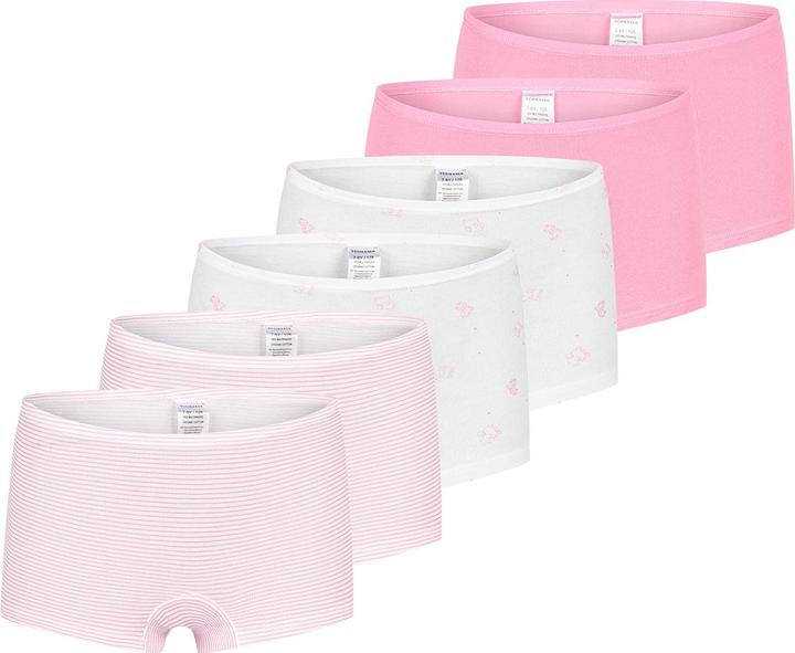 Schiesser 6er Pack Kids Girls 95/5 Organic Cotton Shorts