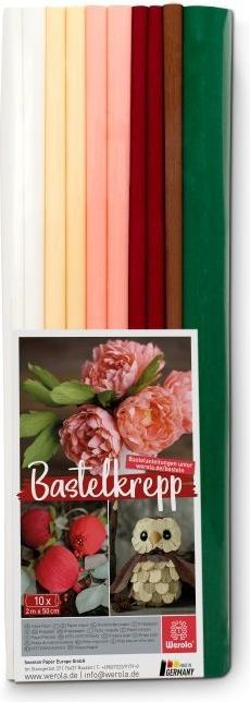 Immagine prodotto Werola Carta crespa colori autunnali assortiti 31 g/mq 10 rotoli (31 g/m², 10 x)