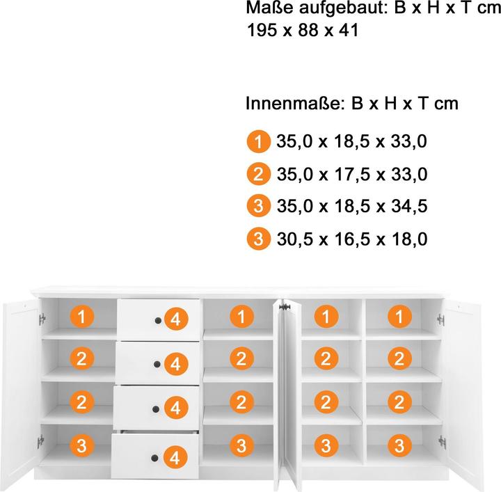 Produktbild Trendteam Brandson Baxter (195 x 41 x 88 cm)