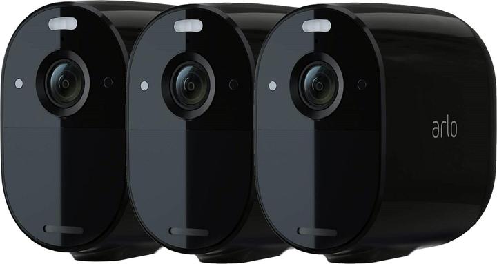 Arlo Essential Spotlight, pack de 3 caméras, noires (1920 x 1080 Pixels)