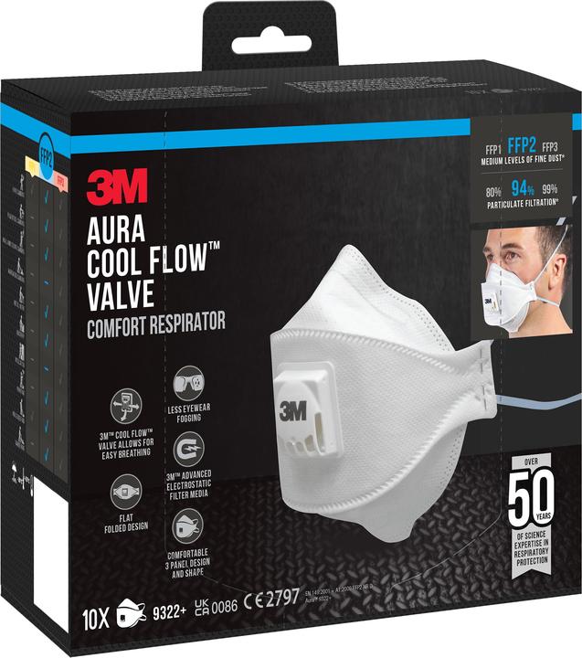Image du produit 3M Aura 9322+ (FFP2, 10 x)