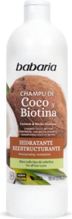 Image du produit Babaria Shampooing à la noix de coco avec kératine et biotine 700ml (700 ml)