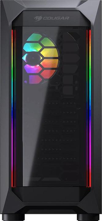 Actual product image Cougar Boitier Moyen Tour ATX MX410 RGB avec panneaux vitrés (Noir) (mATX, Mini-ITX, ATX)