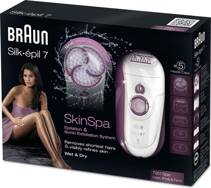 Actual product image Braun Silk-épil 7-7951 SkinSpa - Legs, Body Face