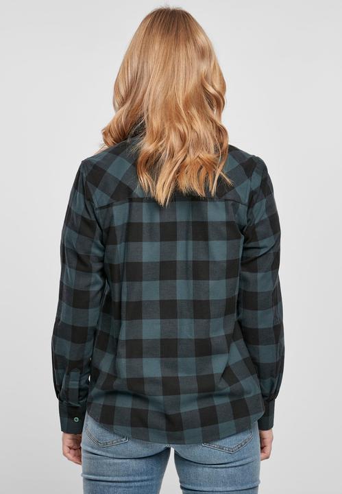 Produktbild Urban Classics Ladies Turnup Checked Flanell Shirt (XXL)