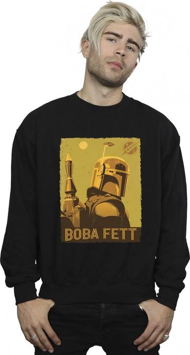 Actual product image Star Wars Mens The Book Of Boba Fett Planetary Stare Sweatshirt (L)