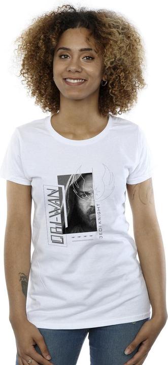 Actual product image Star Wars Womens/Ladies Obi-Wan Kenobi Jedi SciFi Collage Cotton T-Shirt (XL)