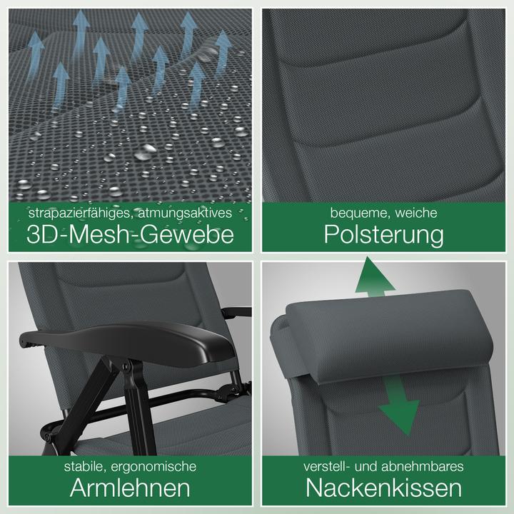 Image du produit Aktivshop Klappstuhl aktiv Camping mit Beinauflage