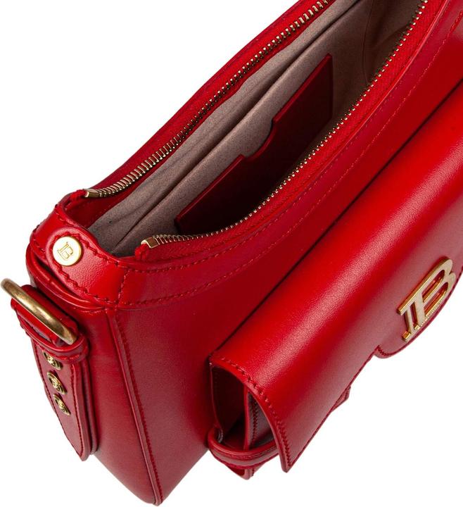 Produktbild Balmain b-buzz hobo leather shoulder bag red color