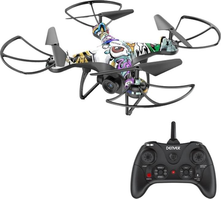 Immagine prodotto Denver DCH-350 Camera Drone Quadrocopter Multicolore 4 Rotori 1600 mAh (22 min, 270 g, 1 Mpx)