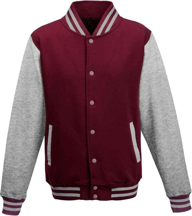 Burgundy, Heather grey
